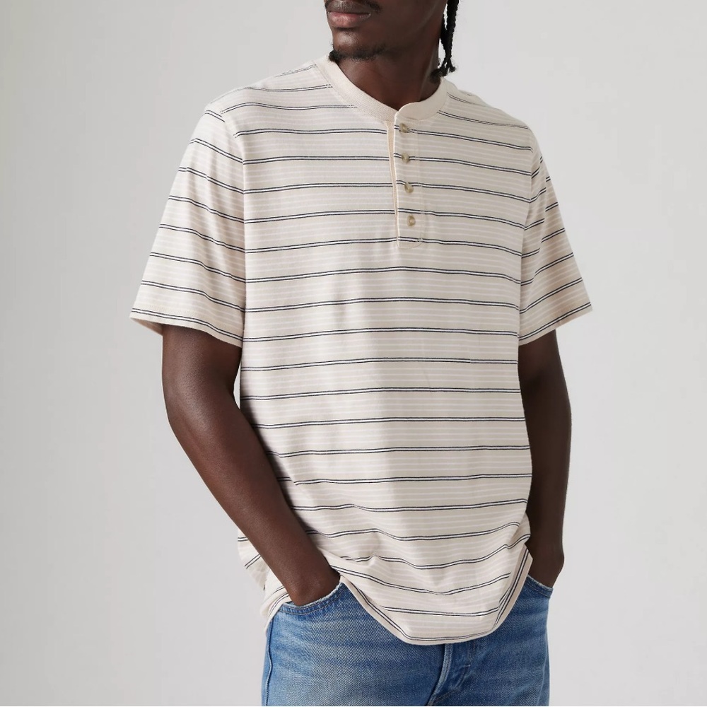 Levi’s Striped Henley Shirt for Men